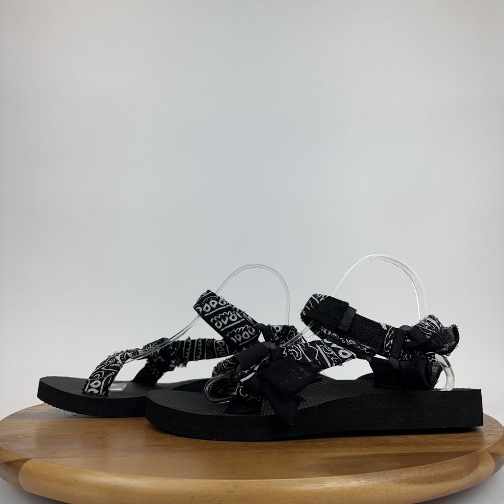 New Womens Arizona Love Trekky Bandana Black Sandals Shoes Size EU 42 / US 11 - Picture 2 of 8
